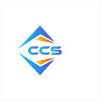 CCS abstract technology logo design on white background. CCS creative initials letter logo concept. vector