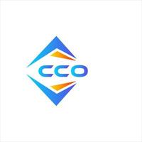 Diseño de logotipo de tecnología abstracta cco sobre fondo blanco. concepto de logotipo de letra inicial creativa cco. vector