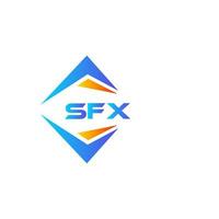 diseño de logotipo de tecnología abstracta sfx sobre fondo blanco. Concepto de logotipo de letra de iniciales creativas sfx. vector