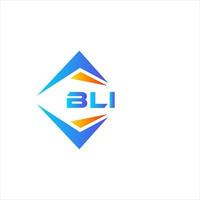 BLI abstract technology logo design on white background. BLI creative initials letter logo concept. vector