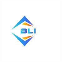 diseño de logotipo de tecnología abstracta bli sobre fondo blanco. concepto de logotipo de letra inicial creativa bli. vector