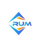 RUM abstract technology logo design on white background. RUM creative initials letter logo concept. vector