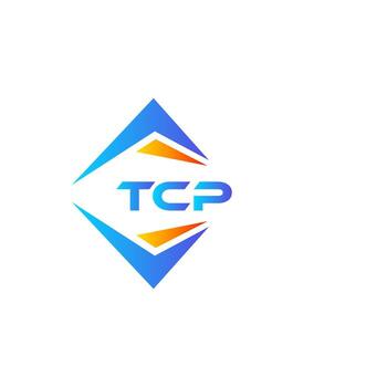 TCP abstract technology logo design on white background. TCP creative initials letter logo concept. vector