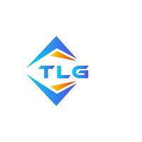 diseño de logotipo de tecnología abstracta tlg sobre fondo blanco. concepto de logotipo de letra de iniciales creativas tlg. vector