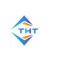 THT abstract technology logo design on white background. THT creative initials letter logo concept. vector