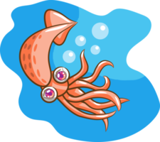 squid png graphic clipart design