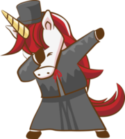 einhorn dabbing png grafik clipart design