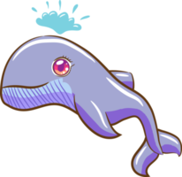 Whale png graphic clipart design