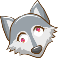 Wolf png graphic clipart design