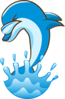 Dolphin png graphic clipart design