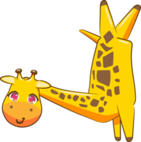 design de clipart gráfico png girafa