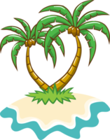 Palm tree png graphic clipart design