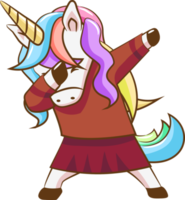 einhorn dabbing png grafik clipart design