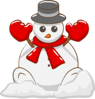 boneco de neve png design de clipart gráfico