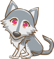 Wolf png graphic clipart design