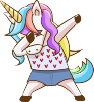 einhorn dabbing png grafik clipart design