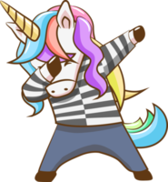 einhorn dabbing png grafik clipart design