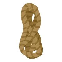 Rope icon cartoon vector. Natural knot vector