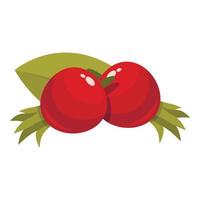 Tea rosehip icon cartoon vector. Forest food vector