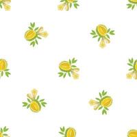 Nature durian pattern seamless vector