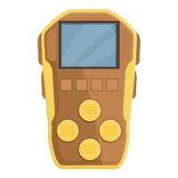 Gas detector system icon cartoon vector. Check device vector