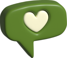 3d icono de amor png