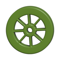 3d icon of wheel png