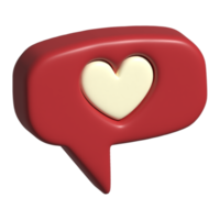 3d icono de amor png