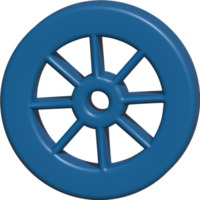 3d icon of wheel png