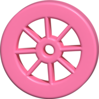 3d ikon av hjul png