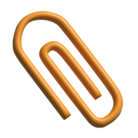 3D-Symbol der Büroklammer png