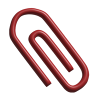 3D-Symbol der Büroklammer png