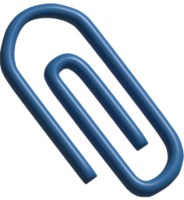 3d icon of paper clip png