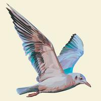 águila voladora colorida al estilo del arte pop. ilustración vectorial vector