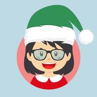 Avatar of a Christmas Character vector