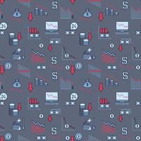 Devaluation creative pattern. Economic Problems concept seamless background vector