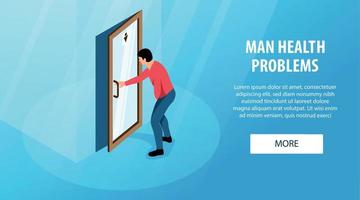 Man Health Banner vector