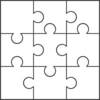 Jigsaw Puzzle Template Vector Art, Icons, and Graphics for Free