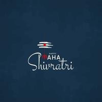 Happy Maha Shivaratri Social Media Post Design vector