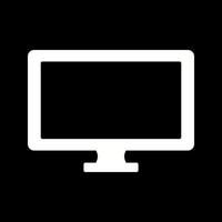 monitor de icono de vector