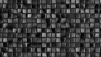 distorted square background. the disordered pattern of small squares or pixels in gray and black colors. photo