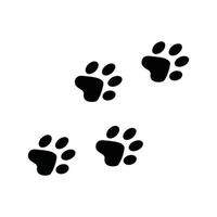 vector foot trail print of cat