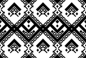 diseño tradicional étnico oriental ikat de patrones sin fisuras para fondo, alfombra, papel pintado, ropa, envoltura, batik, tela, ilustración vectorial. estilo de bordado vector