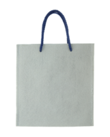 gray canvas bag isolated with clipping path for mockup png