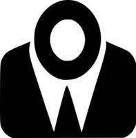 vector illustration of business man shape