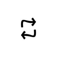 Refresh button. Reload sign. Repost icon. Simple style social media poster background symbol. Repost brand logo design element. Repost t-shirt printing. vector for sticker.