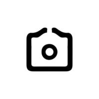 Attachment button. Photo camera icon. Simple style photo exhibition poster background symbol. Photo camera brand logo design element. Photo camera t-shirt printing. vector for sticker.