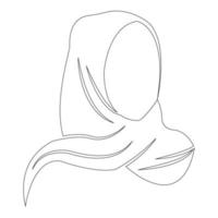 hijab logo illustration vector