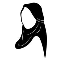 hijab logo illustration vector