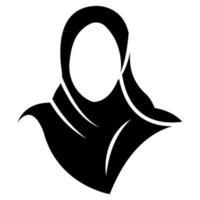 hijab logo illustration vector